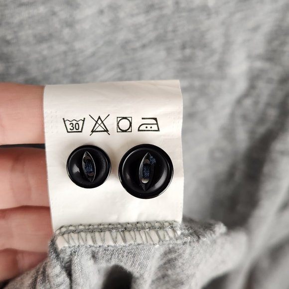 Grayers Heather Gray Cotton Long Sleeve Henley Shirt sz L - Picture 7 of 7